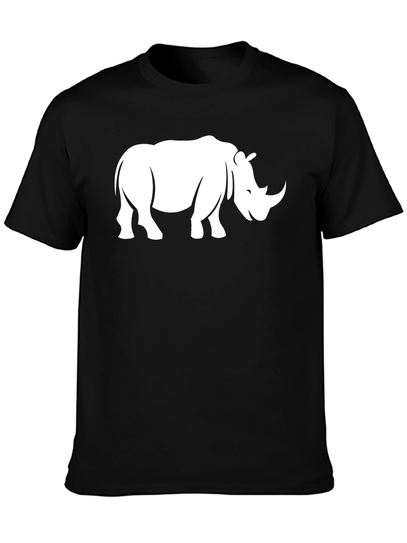 Rhino Graphic Tee - Classic Black Cotton