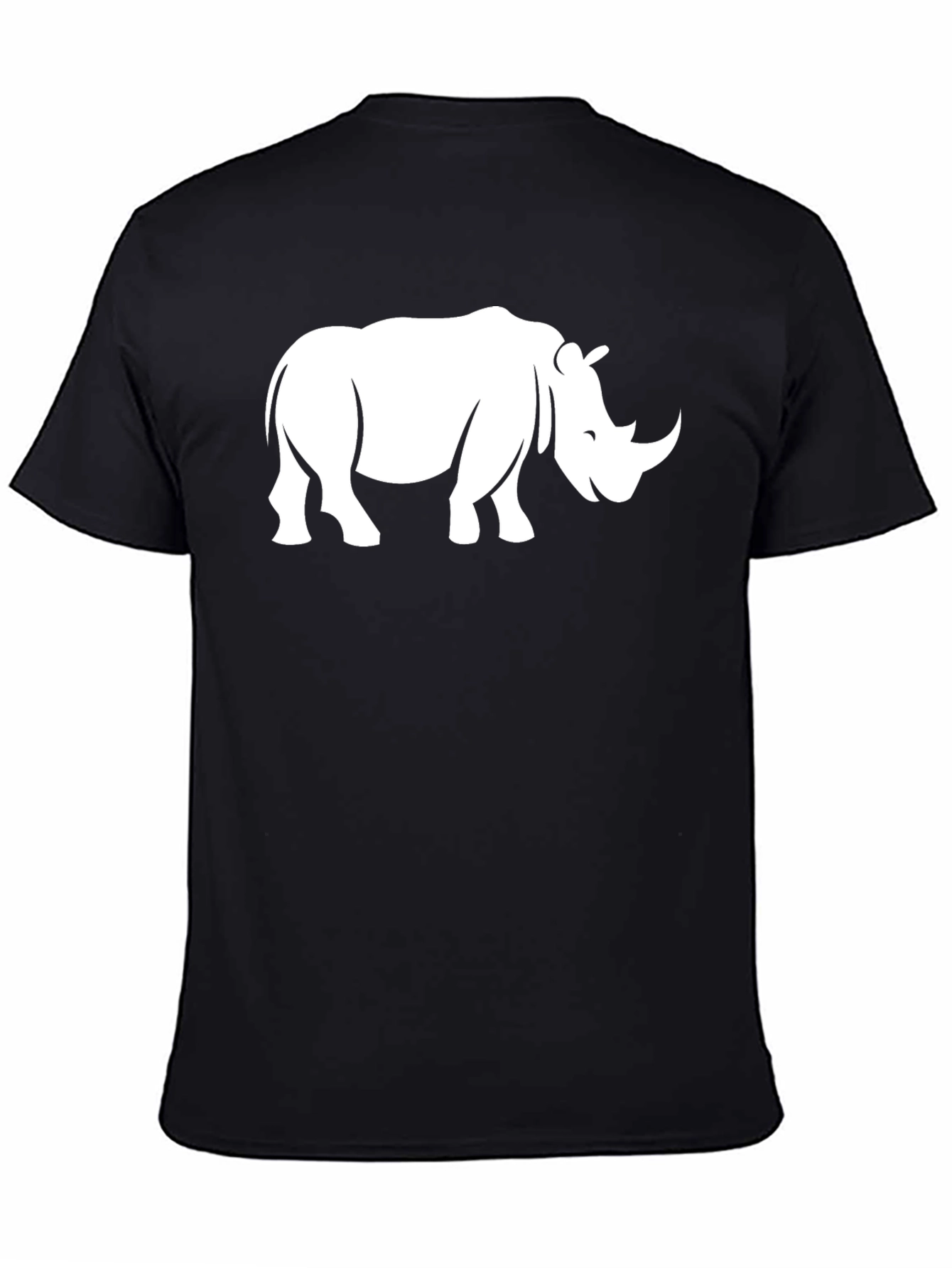 Rhino Graphic Tee - Classic Black Cotton