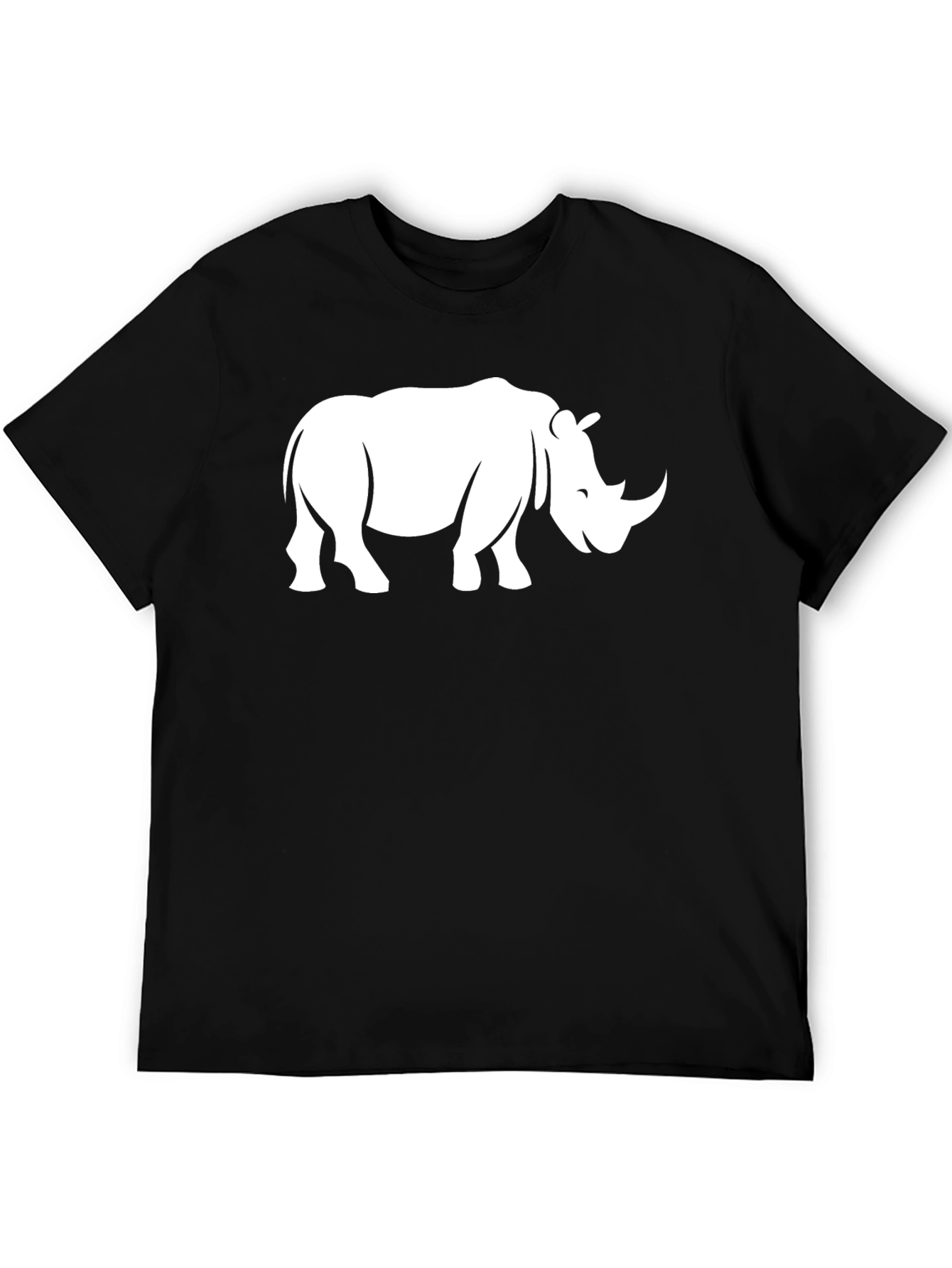 Rhino Graphic Tee - Classic Black Cotton