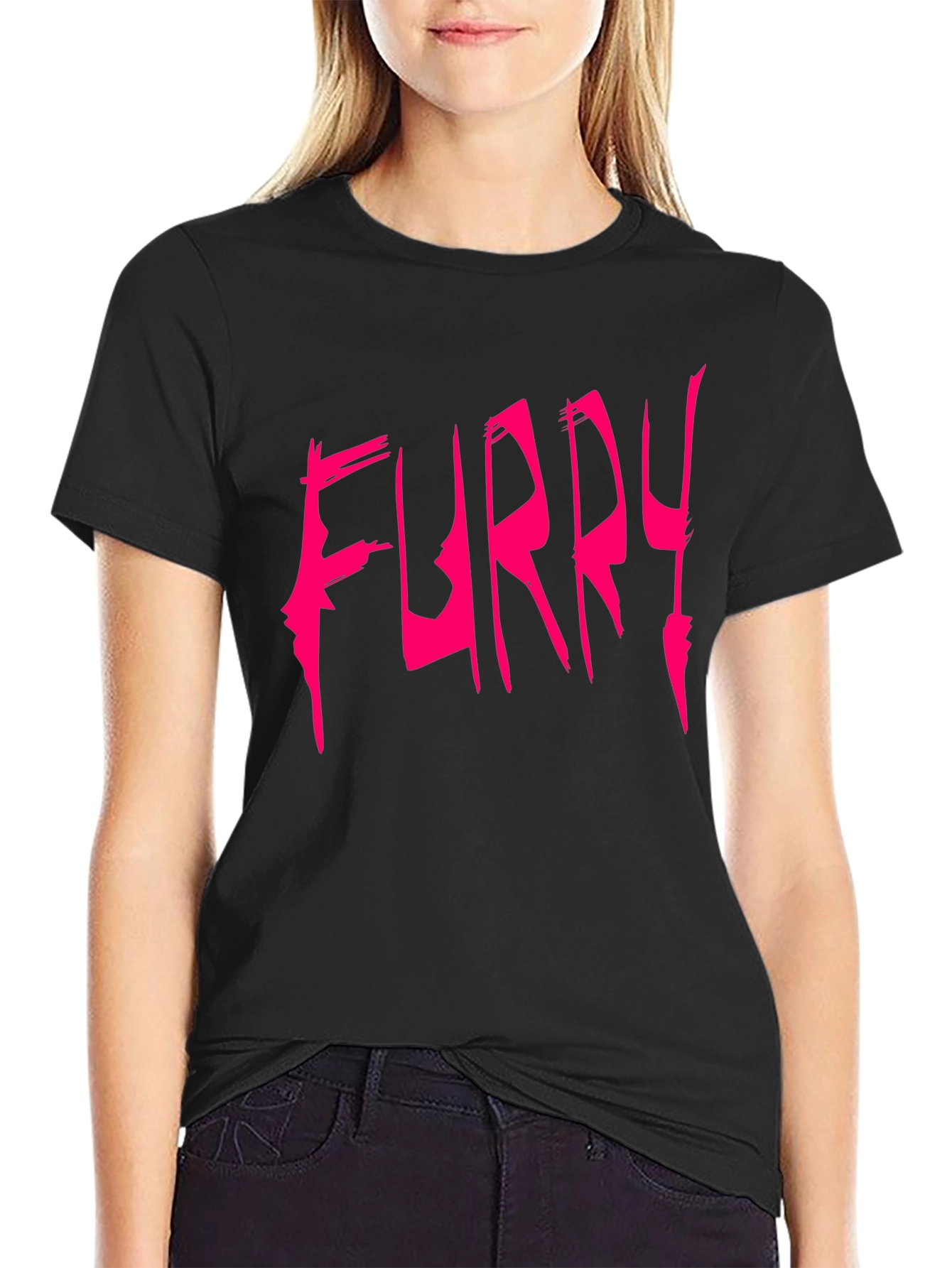 Furry Graphic Tee - Bold Statement Shirt