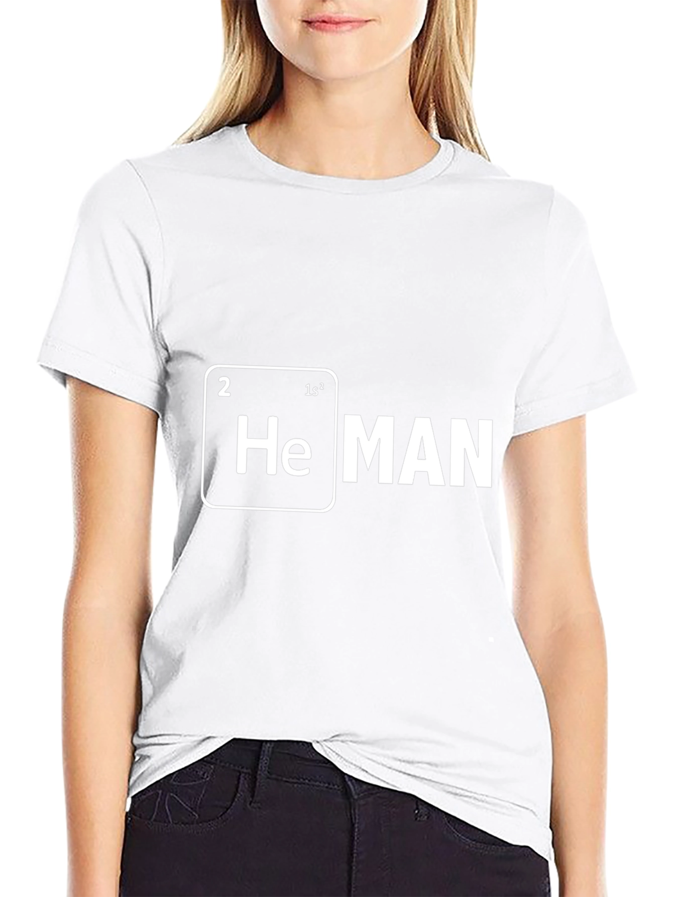 He MAN Periodic Table T-Shirt Funny Science Tee