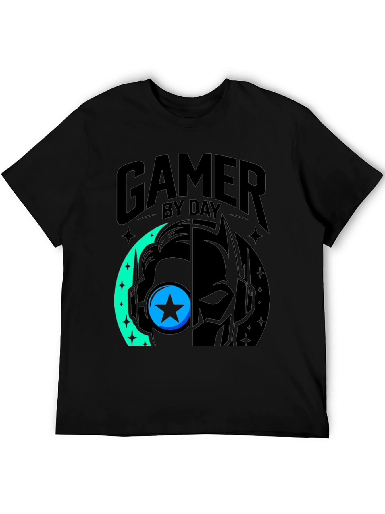 Gamer By Day Black Graphic Tee