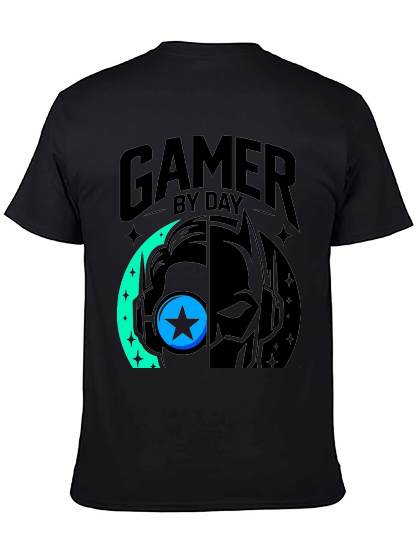 Gamer By Day Black Graphic Tee