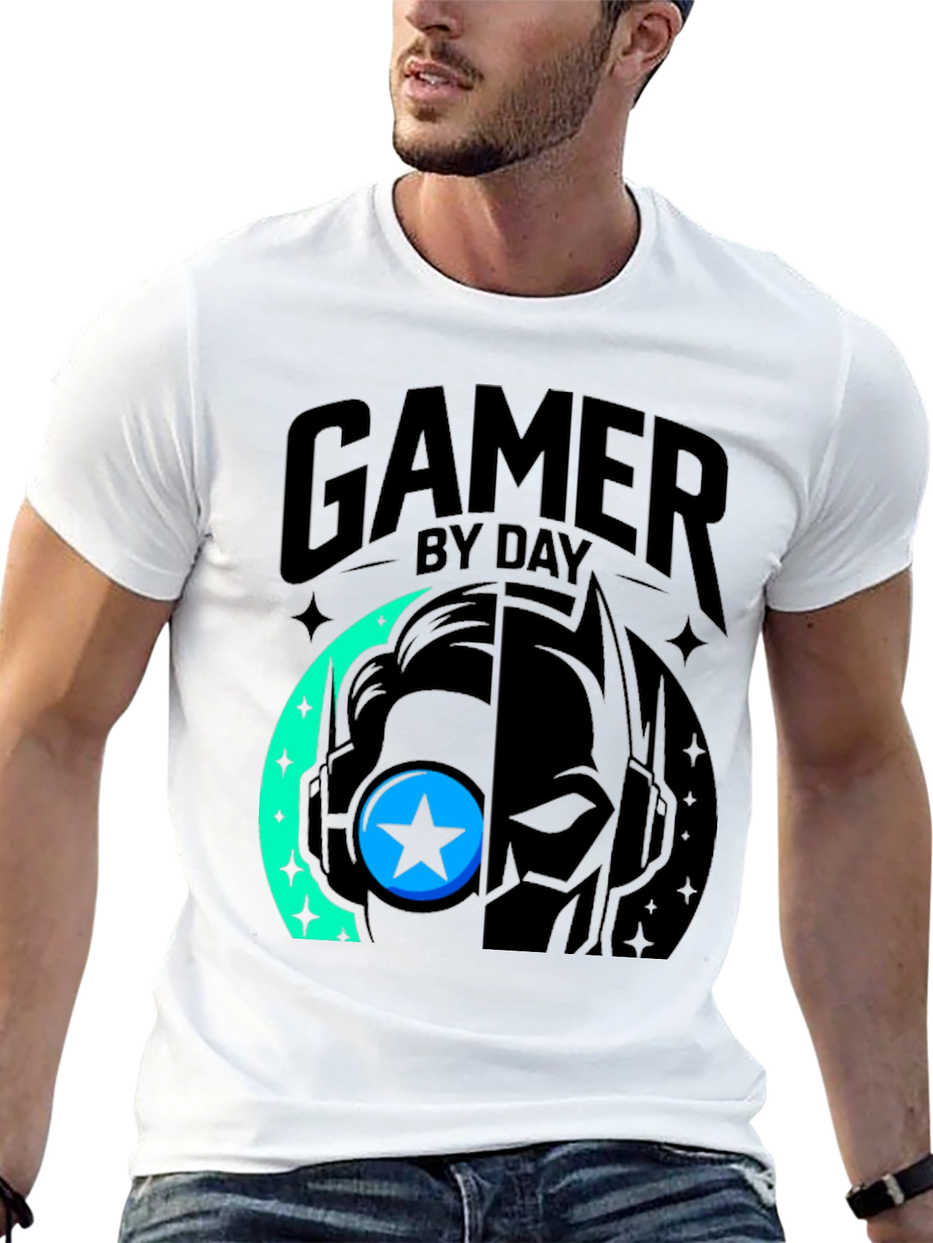 Gamer By Day Black Graphic Tee