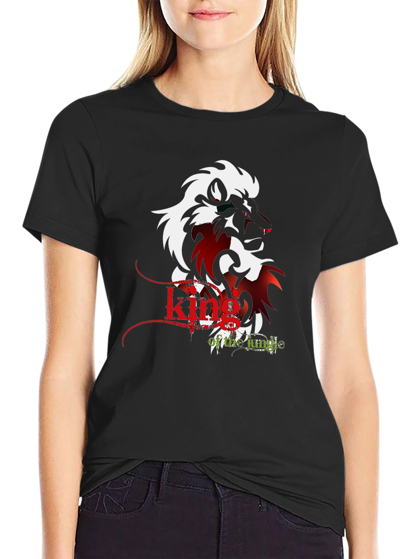 King of the Jungle Lion Graphic Tee