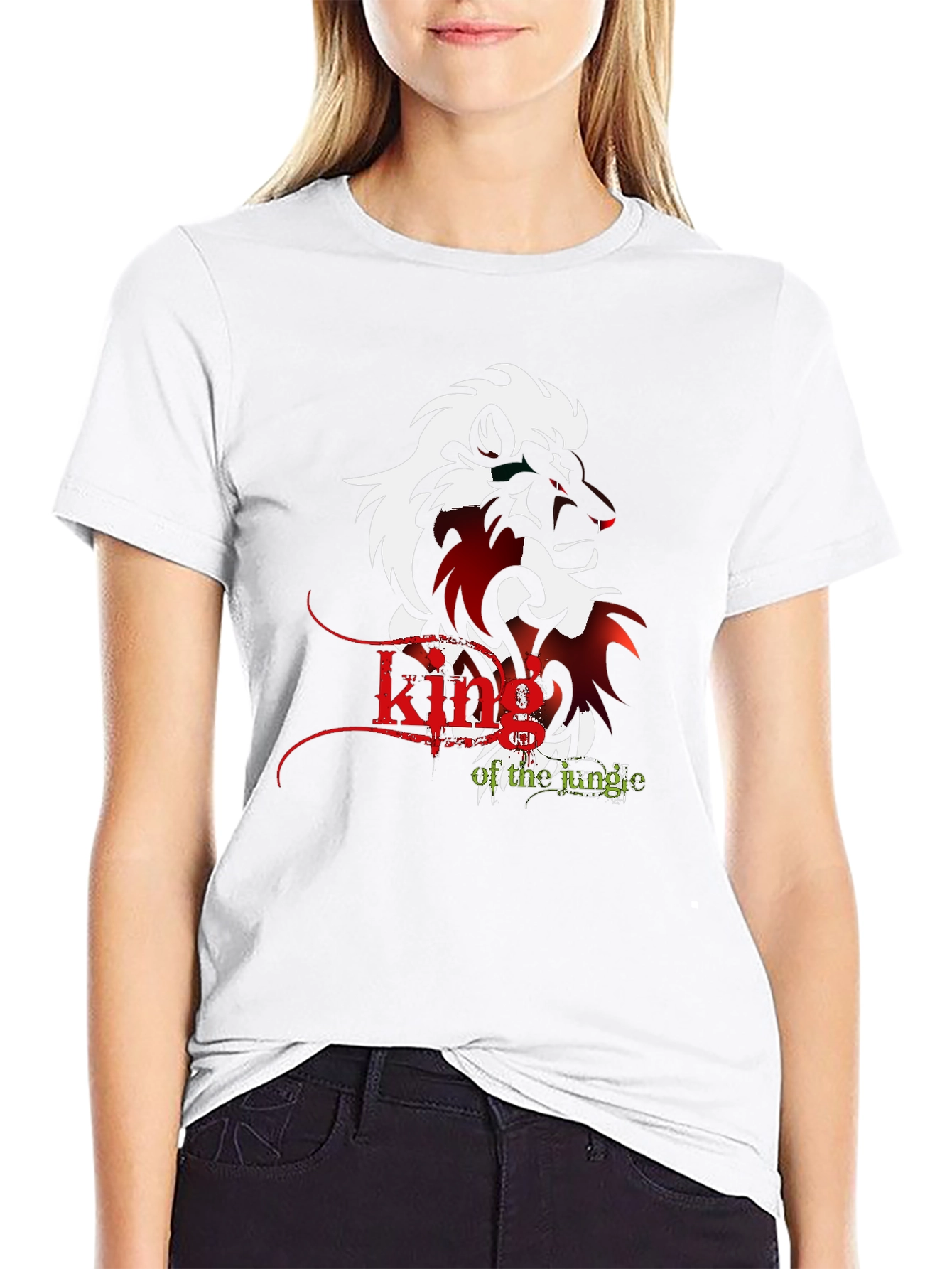 King of the Jungle Lion Graphic Tee