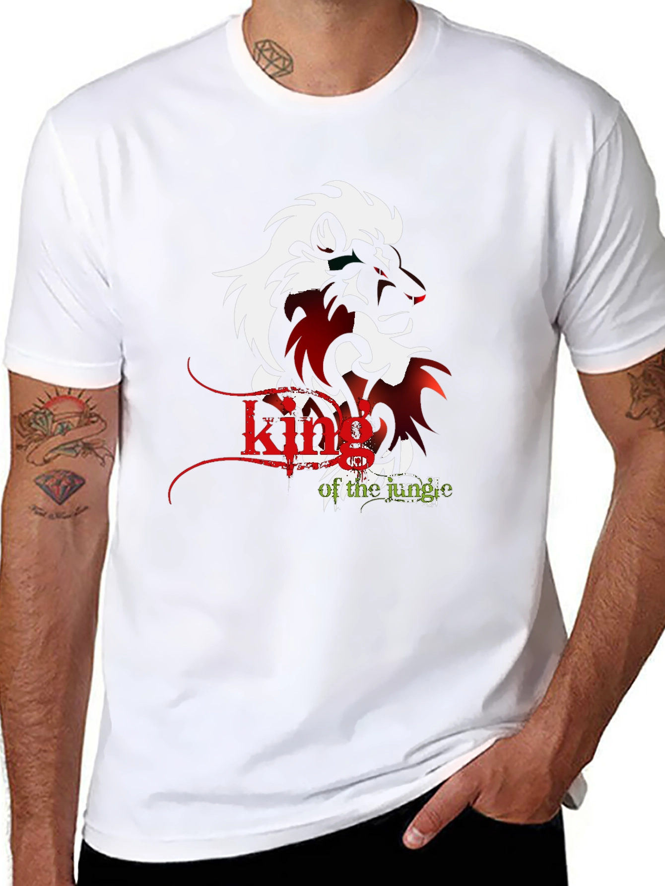 King of the Jungle Lion Graphic Tee
