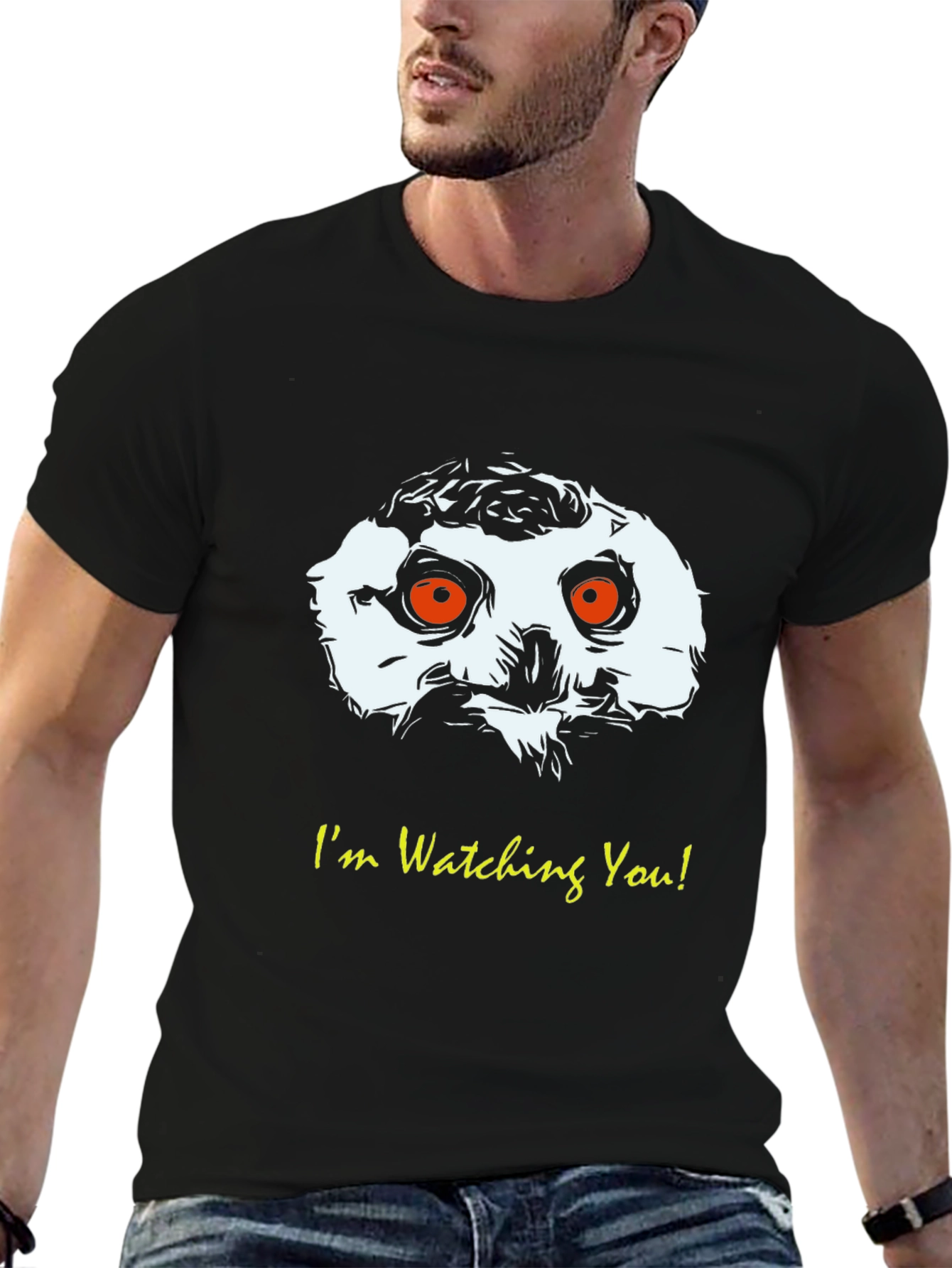 Im Watching You Owl Graphic T-Shirt