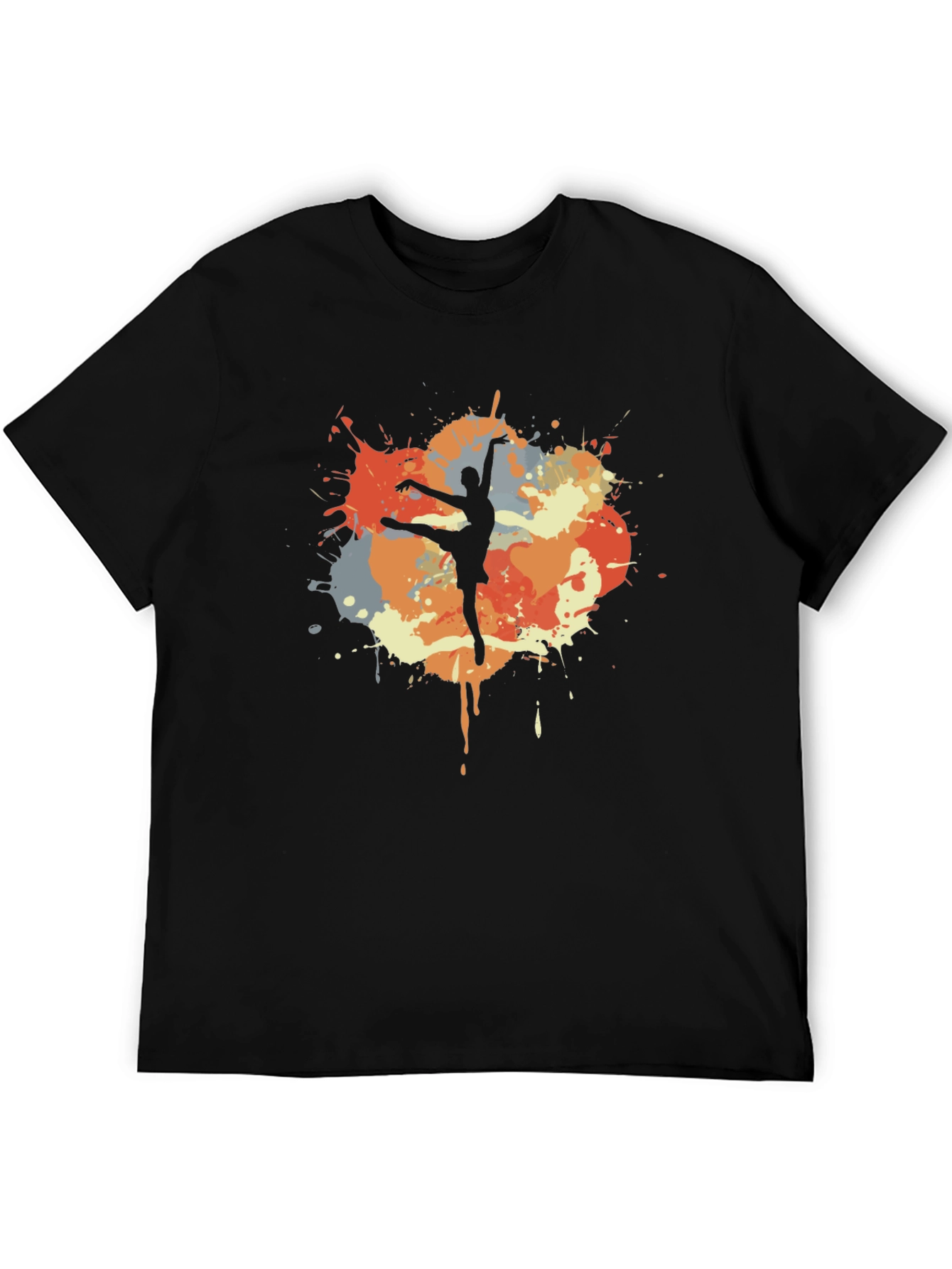 Ballet Dancer T-Shirt - Artistic Splash Design