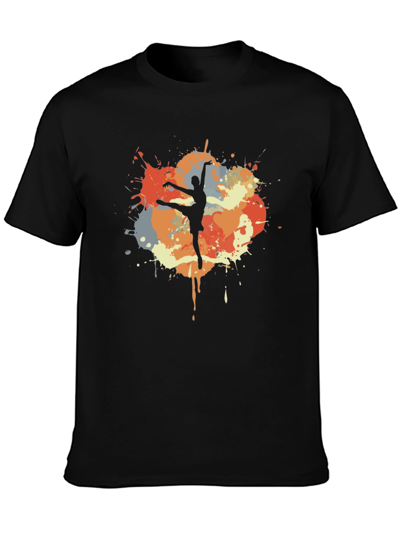 Ballet Dancer T-Shirt - Artistic Splash Design