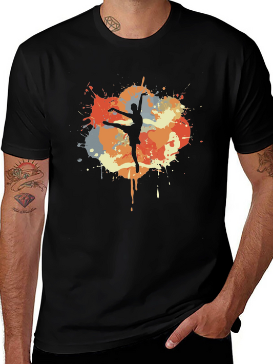 Ballet Dancer T-Shirt - Artistic Splash Design