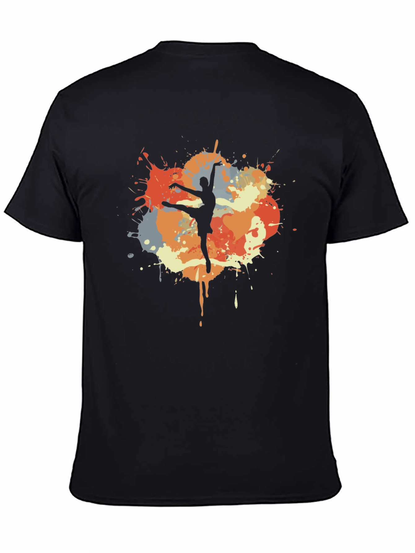 Ballet Dancer T-Shirt - Artistic Splash Design