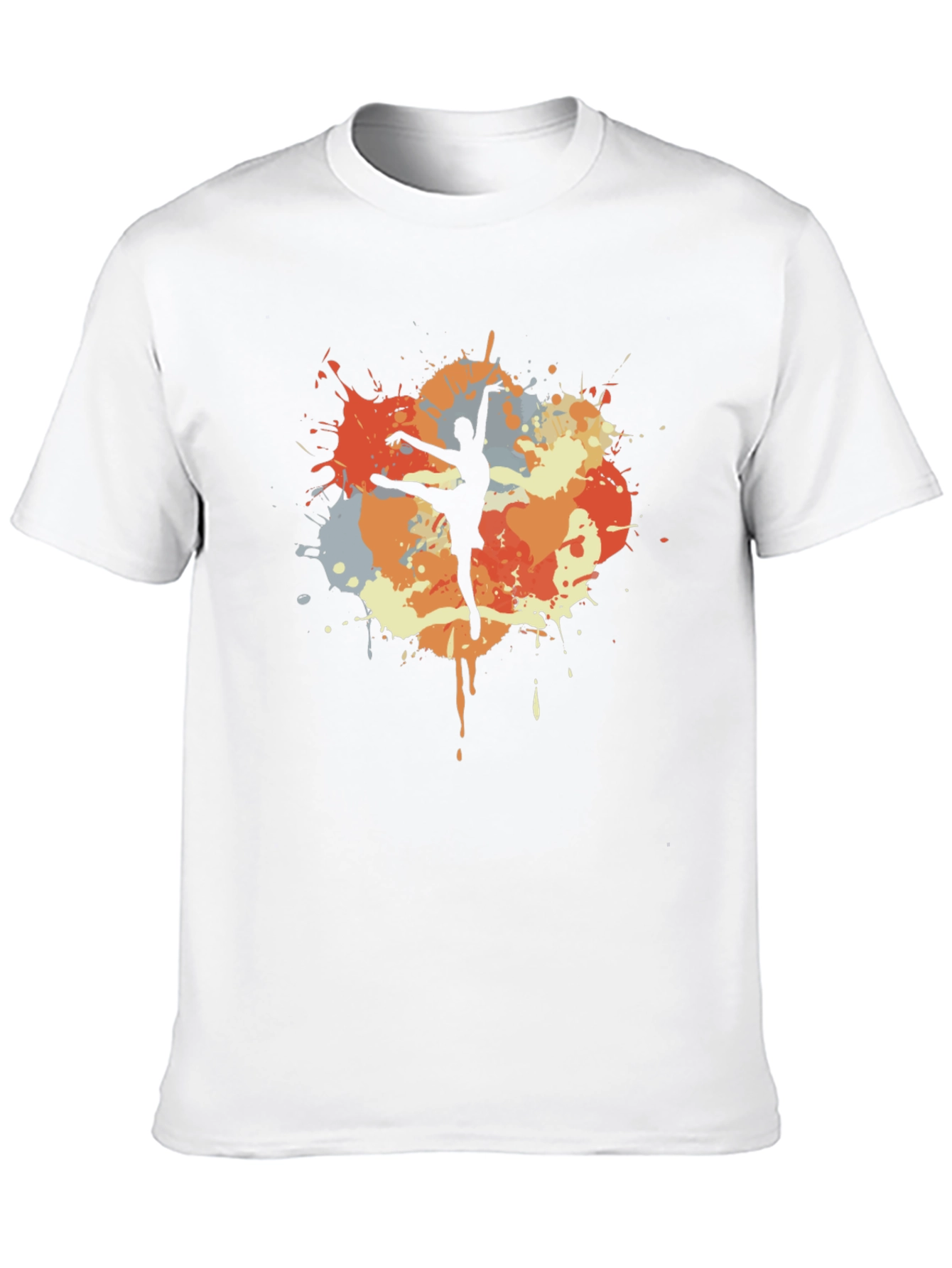 Ballet Dancer T-Shirt - Artistic Splash Design