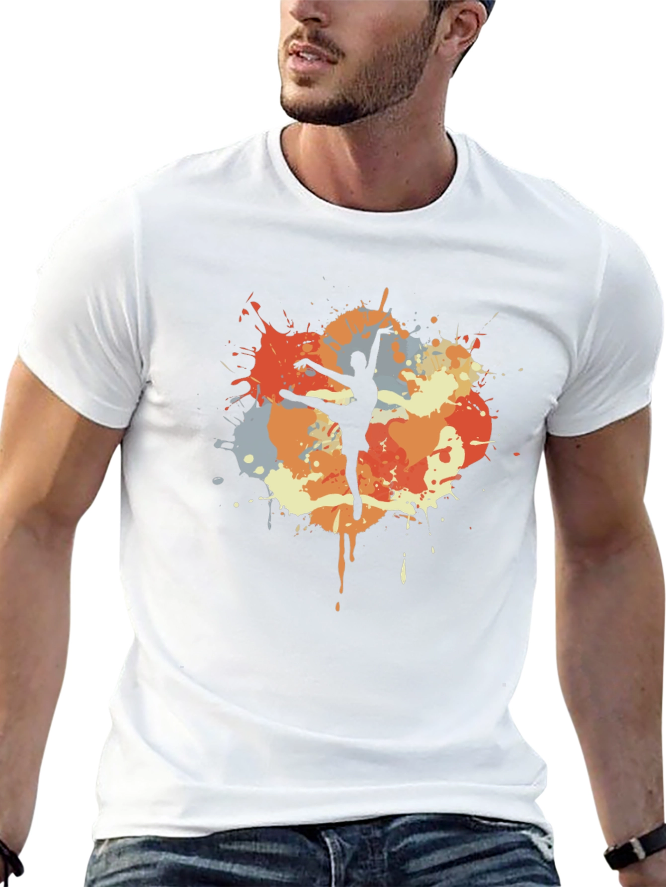 Ballet Dancer T-Shirt - Artistic Splash Design