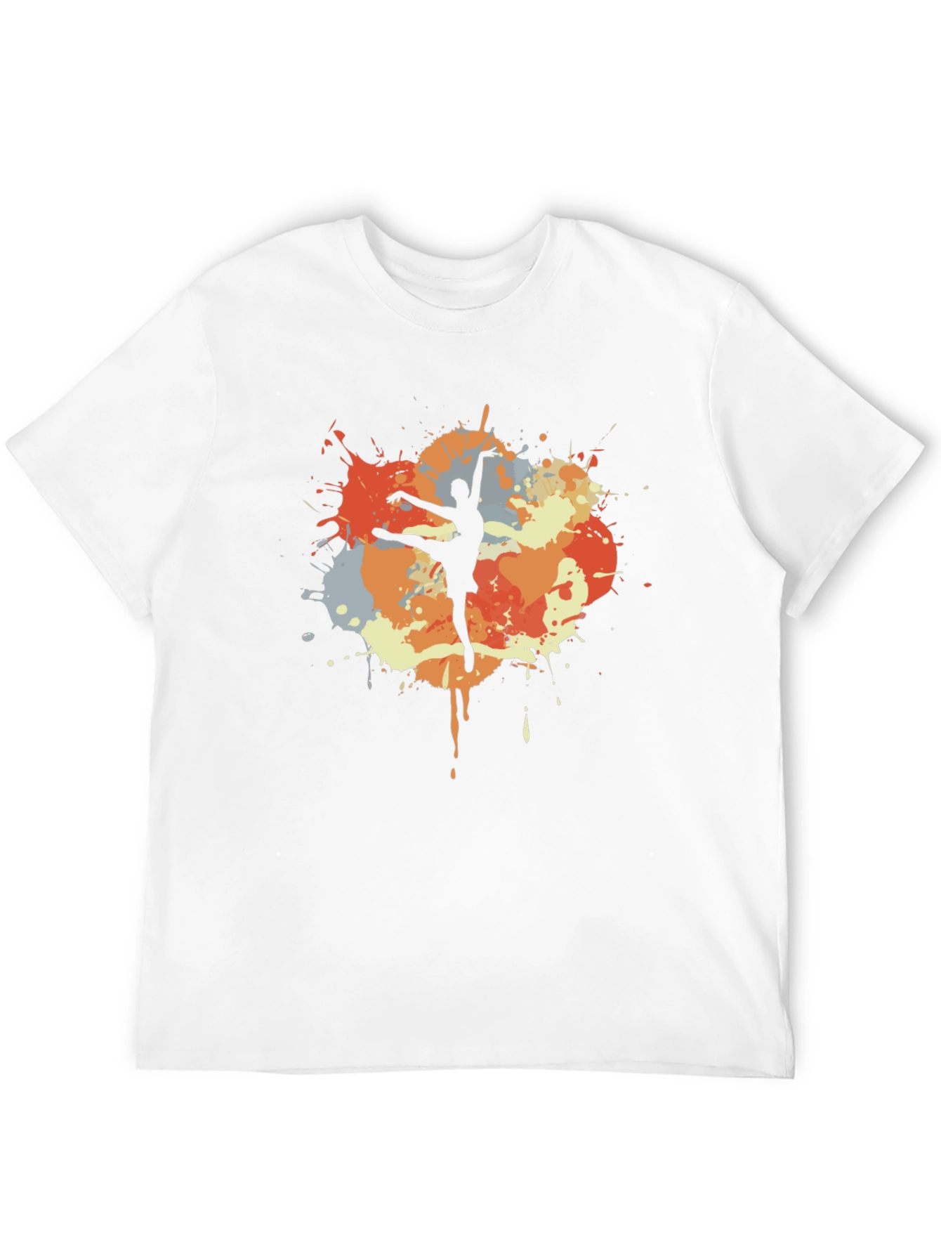 Ballet Dancer T-Shirt - Artistic Splash Design