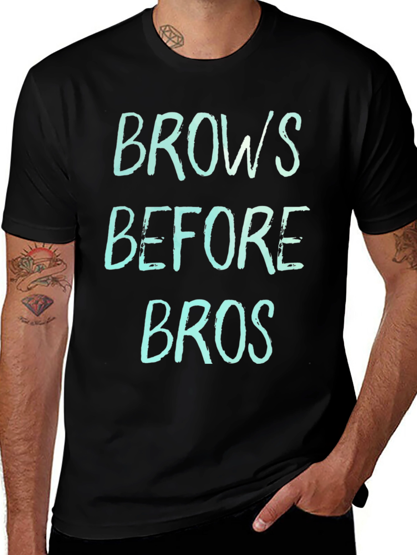 Brows Before Bros Graphic Tee