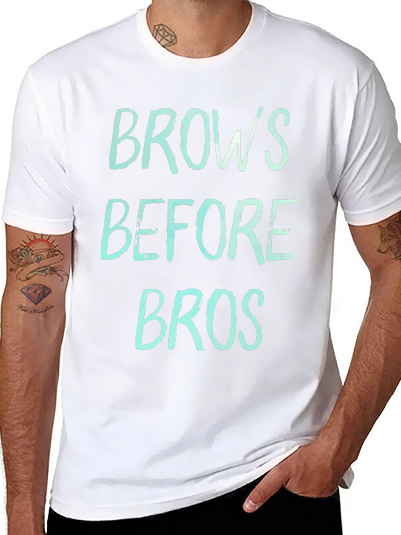 Brows Before Bros Graphic Tee