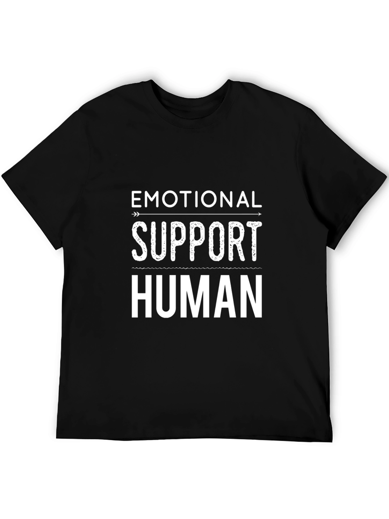 Emotional Support Human T-Shirt - Black
