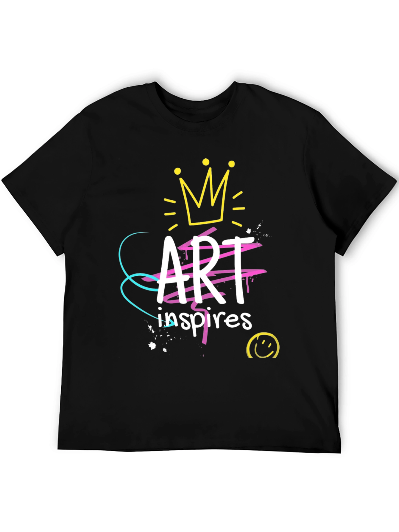 Art Inspires Black Graphic Tee