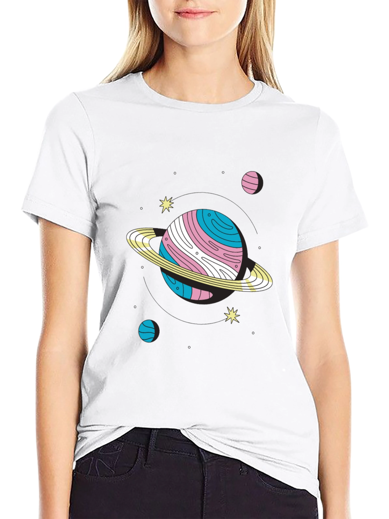 Trans Pride Planet Graphic T-Shirt