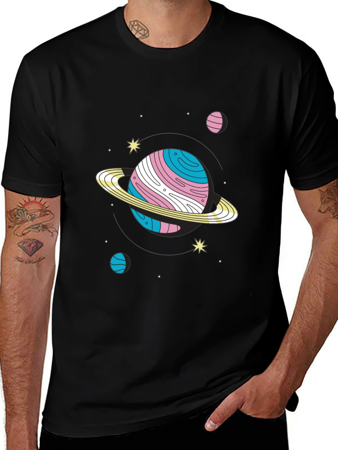 Trans Pride Planet Graphic T-Shirt