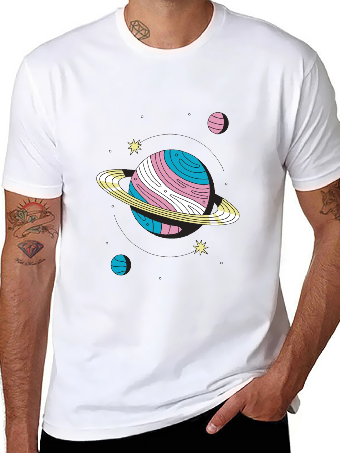 Trans Pride Planet Graphic T-Shirt