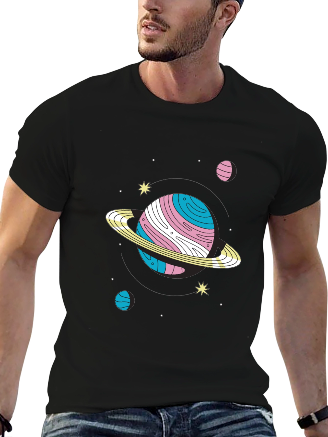 Trans Pride Planet Graphic T-Shirt