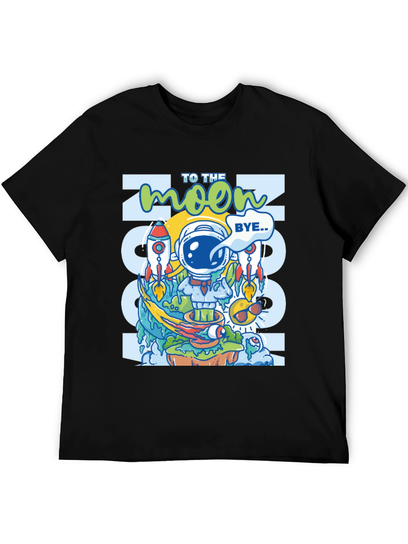 To the Moon Graphic Tee - Crypto Astronaut T-Shirt