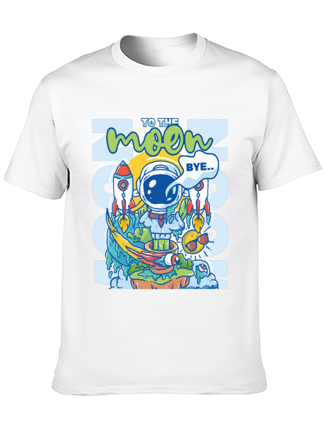 To the Moon Graphic Tee - Crypto Astronaut T-Shirt