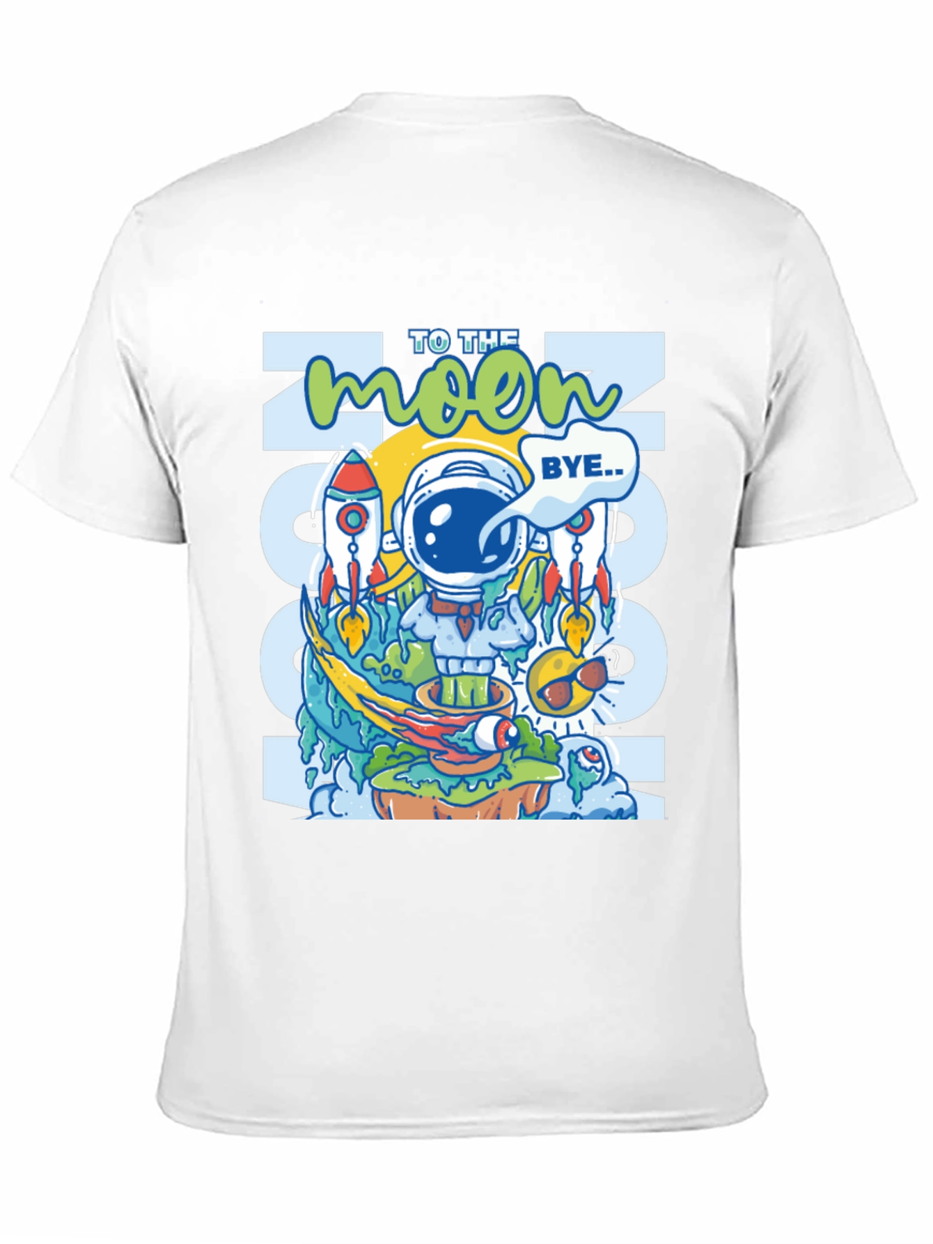 To the Moon Graphic Tee - Crypto Astronaut T-Shirt