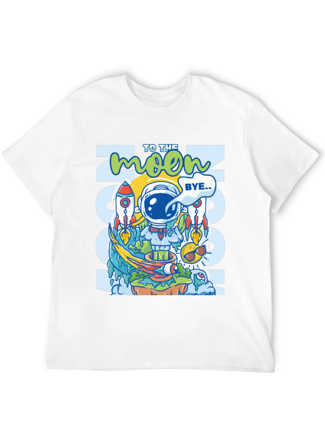 To the Moon Graphic Tee - Crypto Astronaut T-Shirt