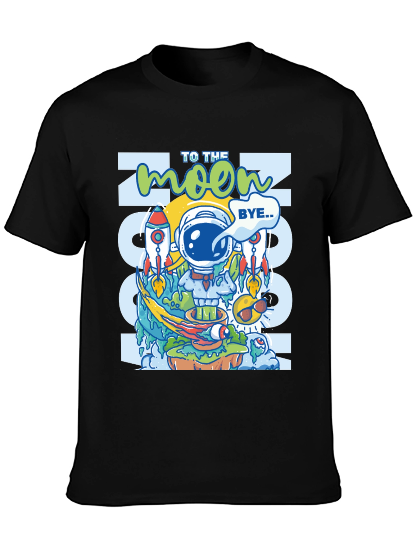 To the Moon Graphic Tee - Crypto Astronaut T-Shirt