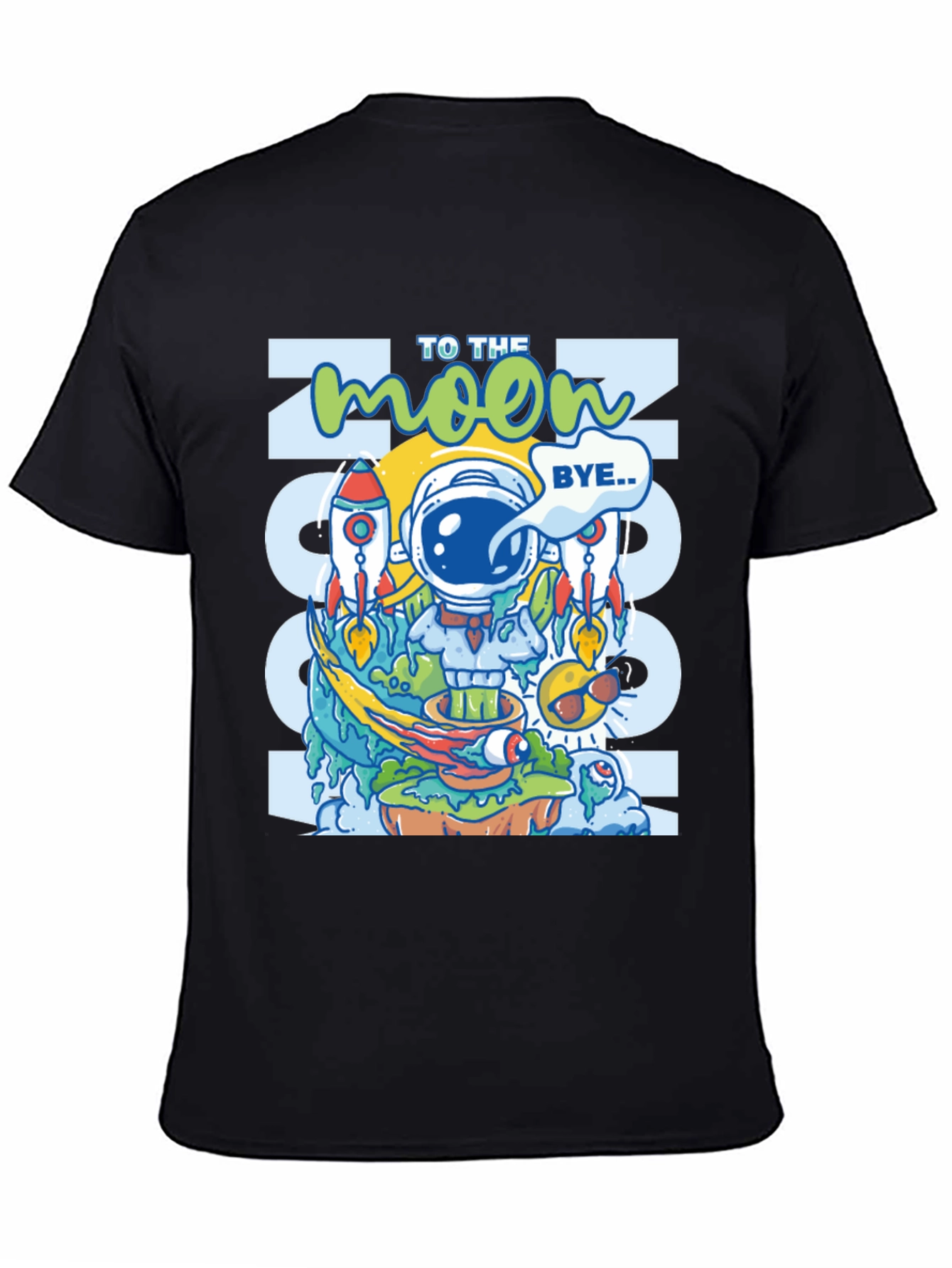 To the Moon Graphic Tee - Crypto Astronaut T-Shirt