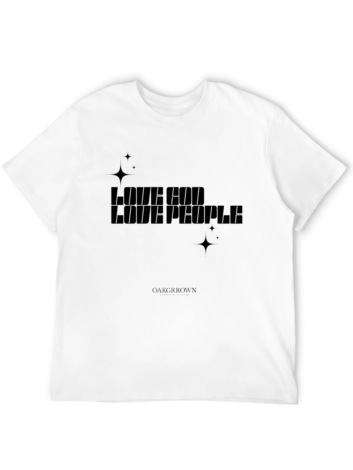 Love God Love People Black Graphic Tee