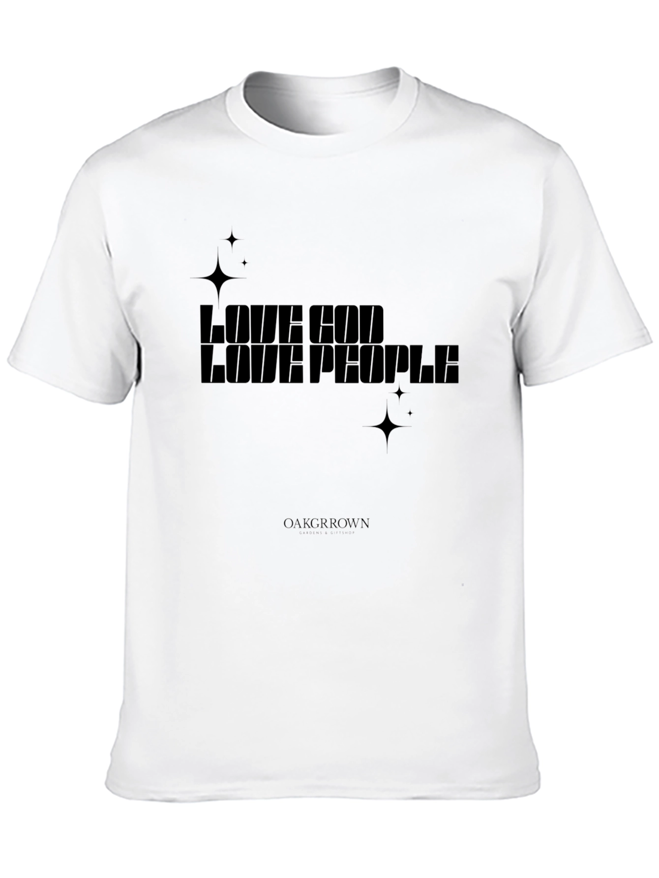 Love God Love People Black Graphic Tee