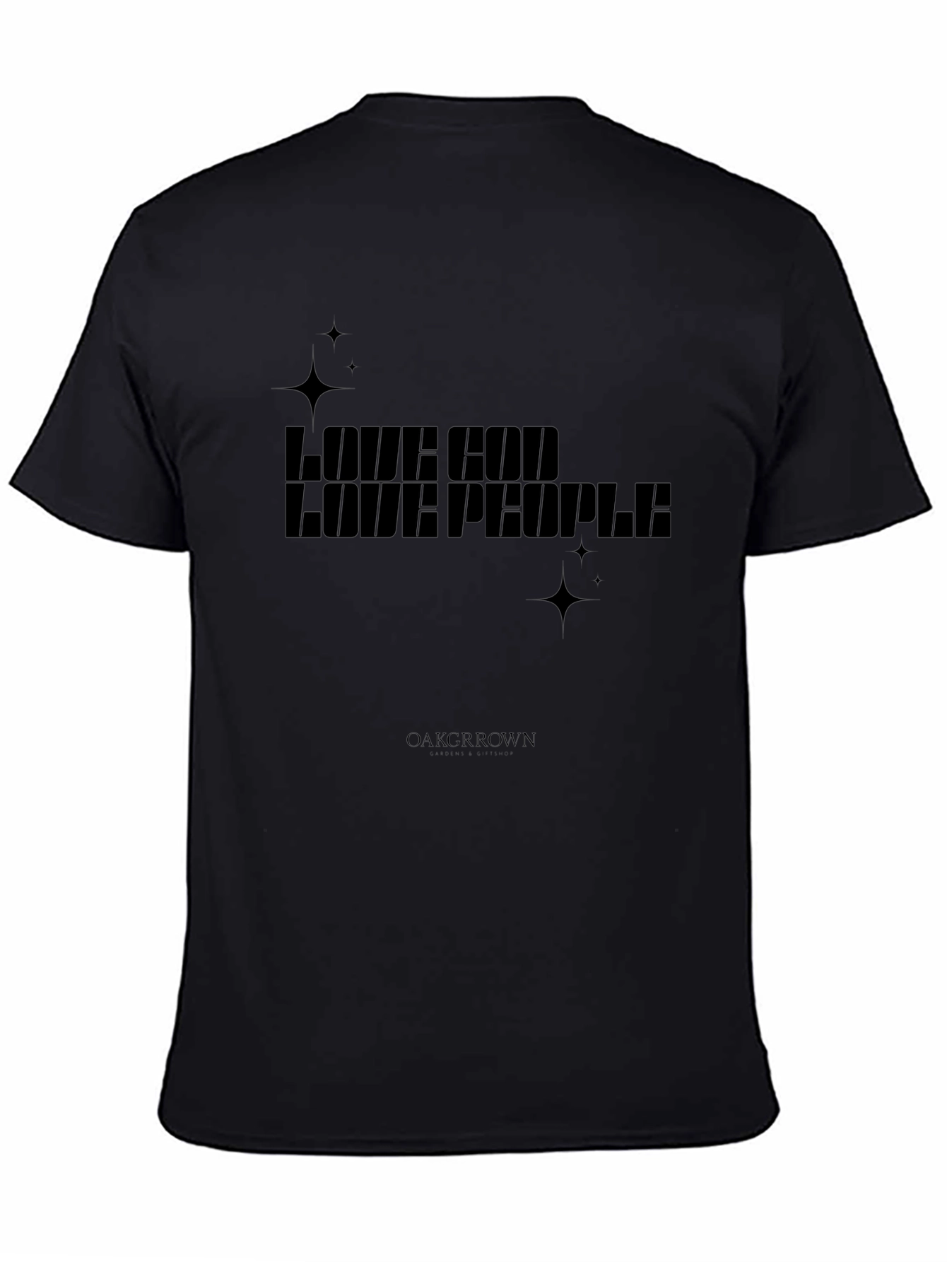 Love God Love People Black Graphic Tee