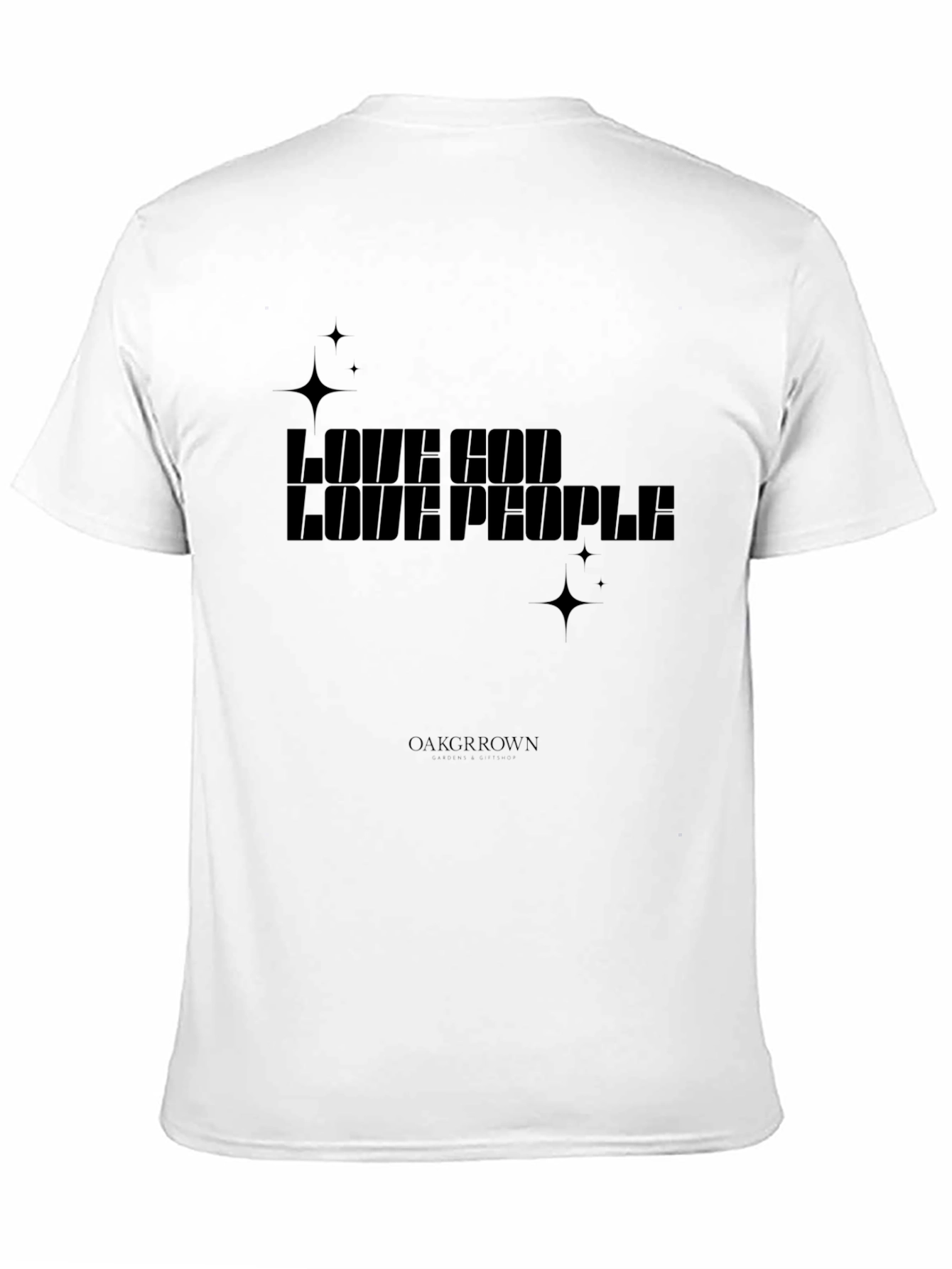 Love God Love People Black Graphic Tee
