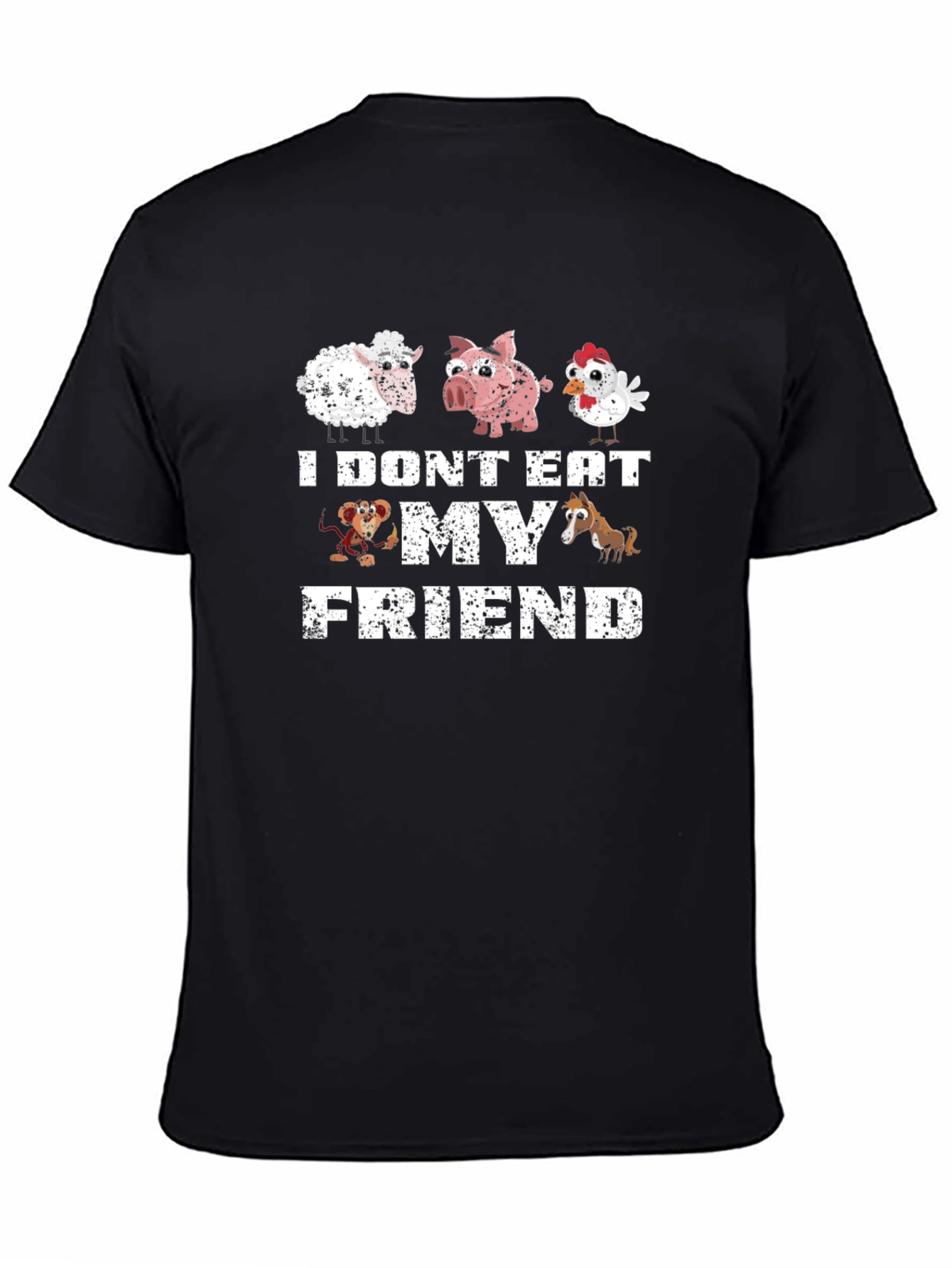Vegan I Dont Eat My Friends Graphic Tee