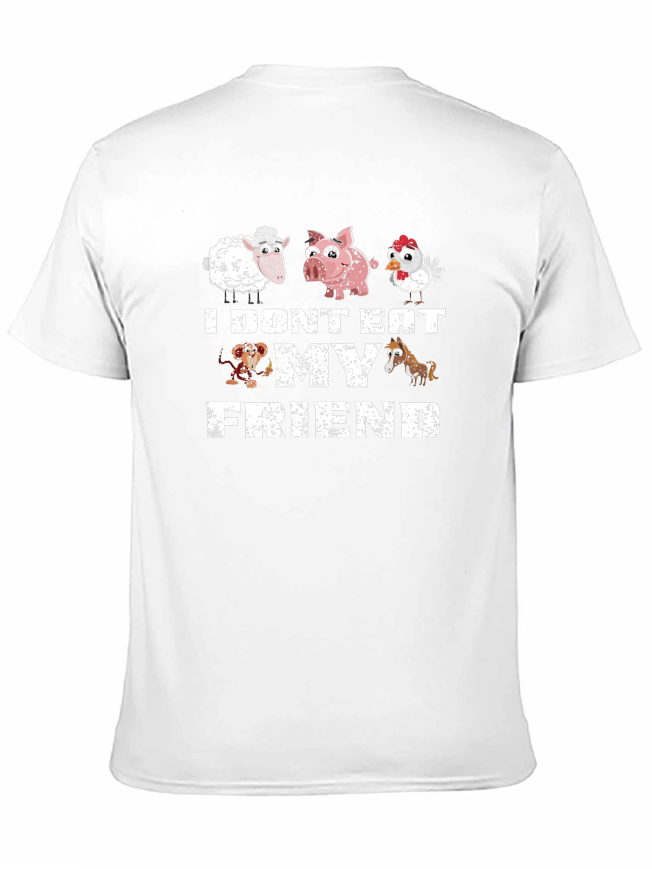 Vegan I Dont Eat My Friends Graphic Tee
