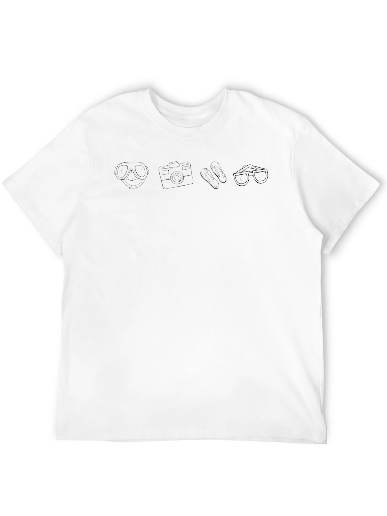 Mens Black T-Shirt - Vacation Mode