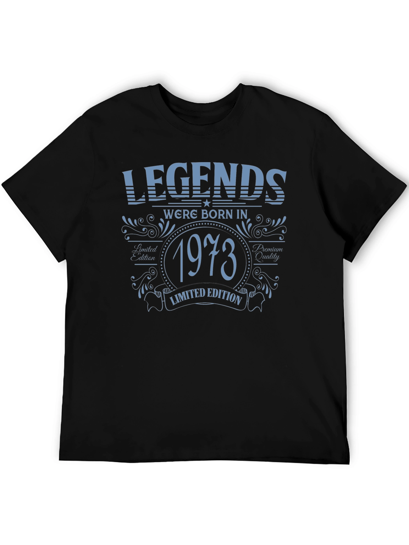 Legends Born in 1973 Limited Edition Black T-Shirt