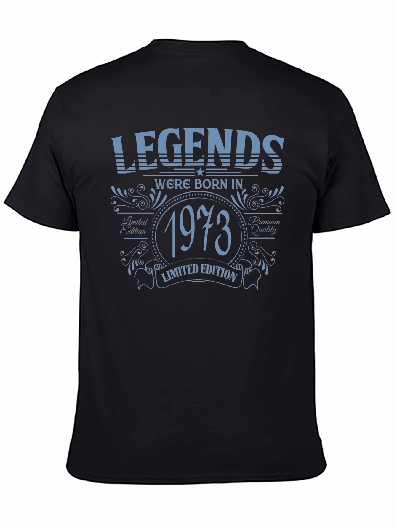 Legends Born in 1973 Limited Edition Black T-Shirt