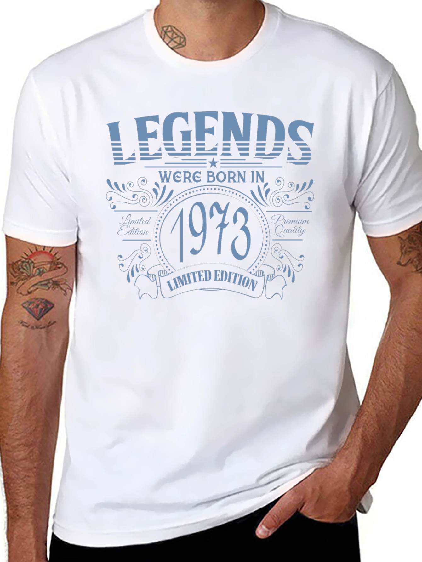 Legends Born in 1973 Limited Edition Black T-Shirt
