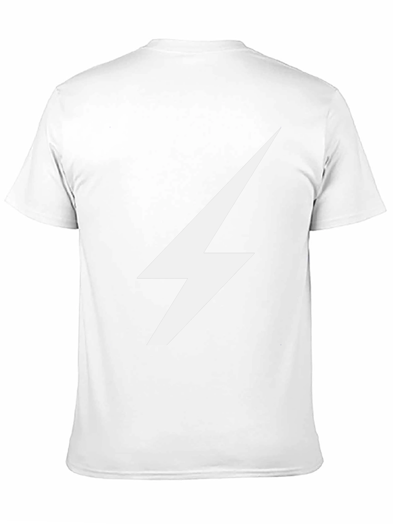 Lightning Bolt Graphic Tee - Sleek Black Cotton T-Shirt