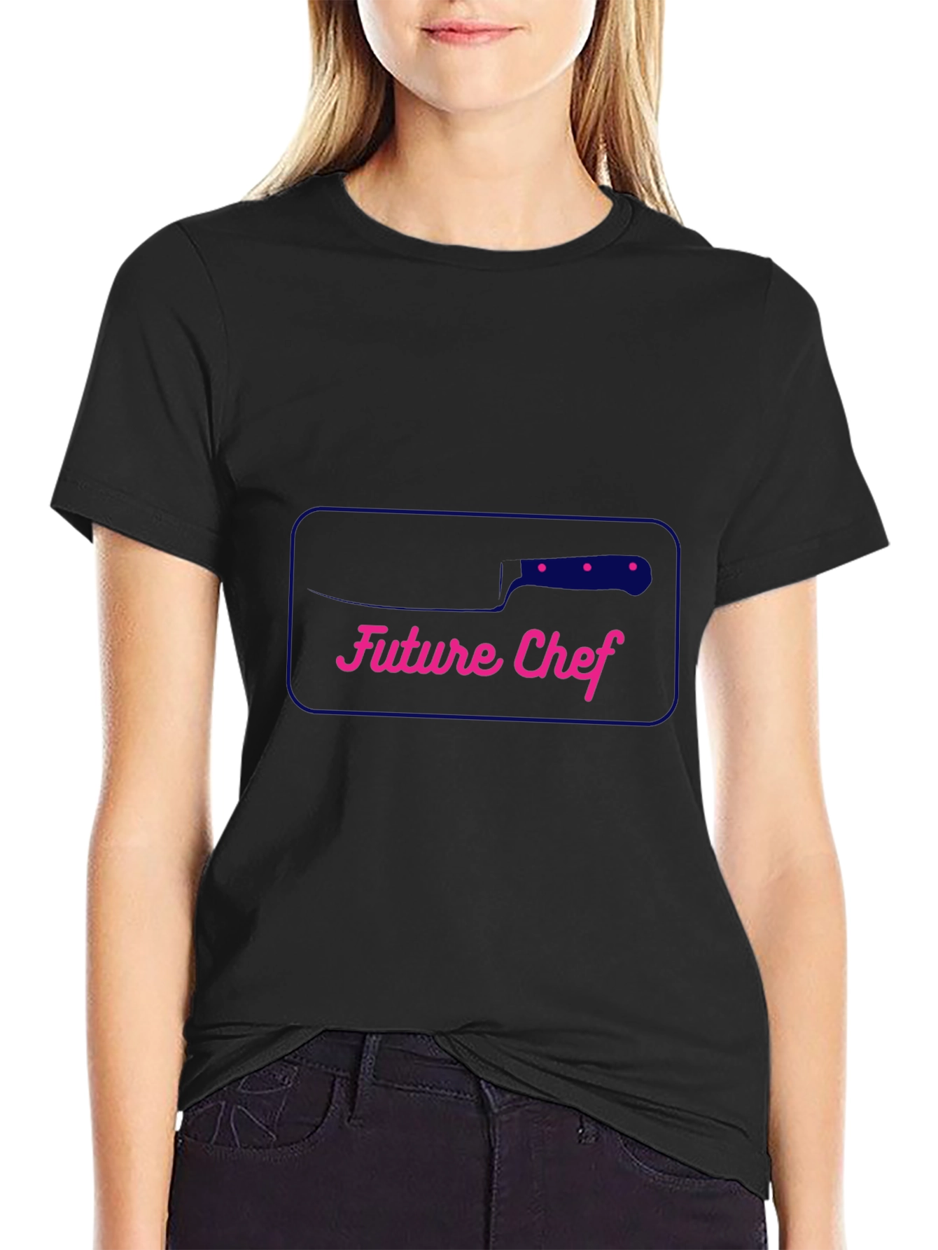 Future Chef Black T-Shirt - Culinary Aspirations