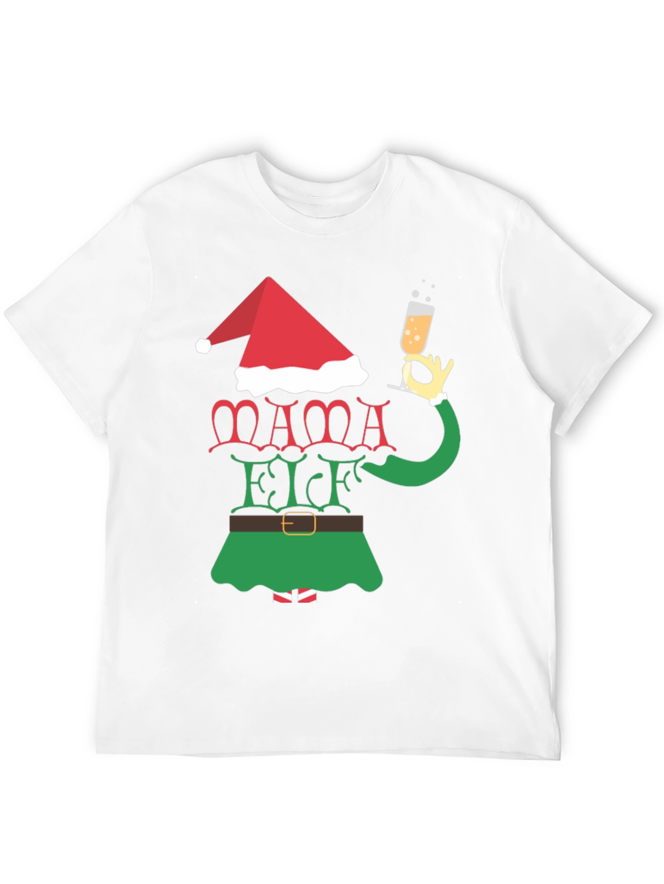 Mama Elf Christmas Holiday T-Shirt