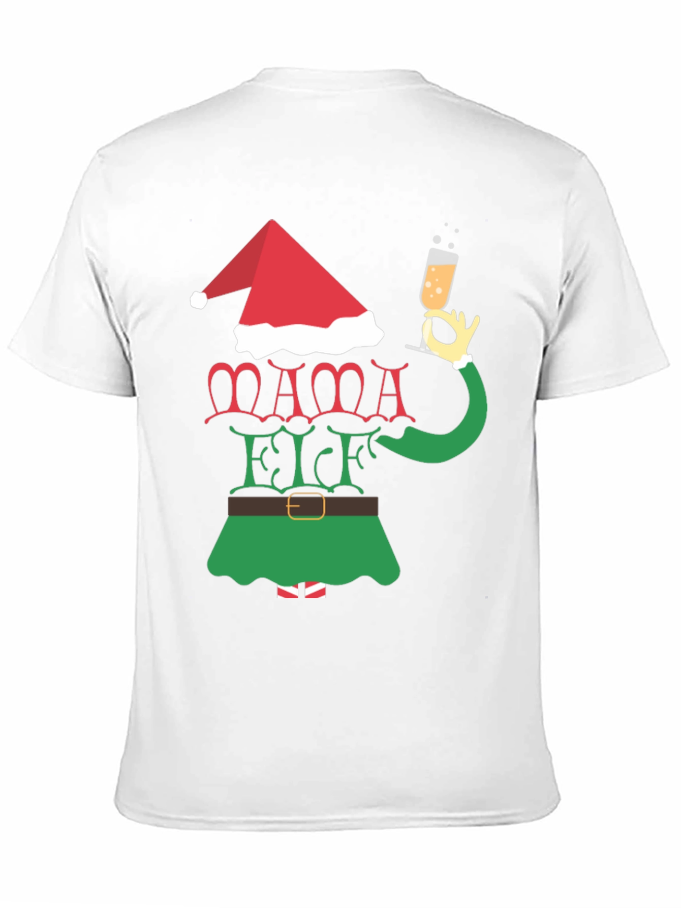 Mama Elf Christmas Holiday T-Shirt