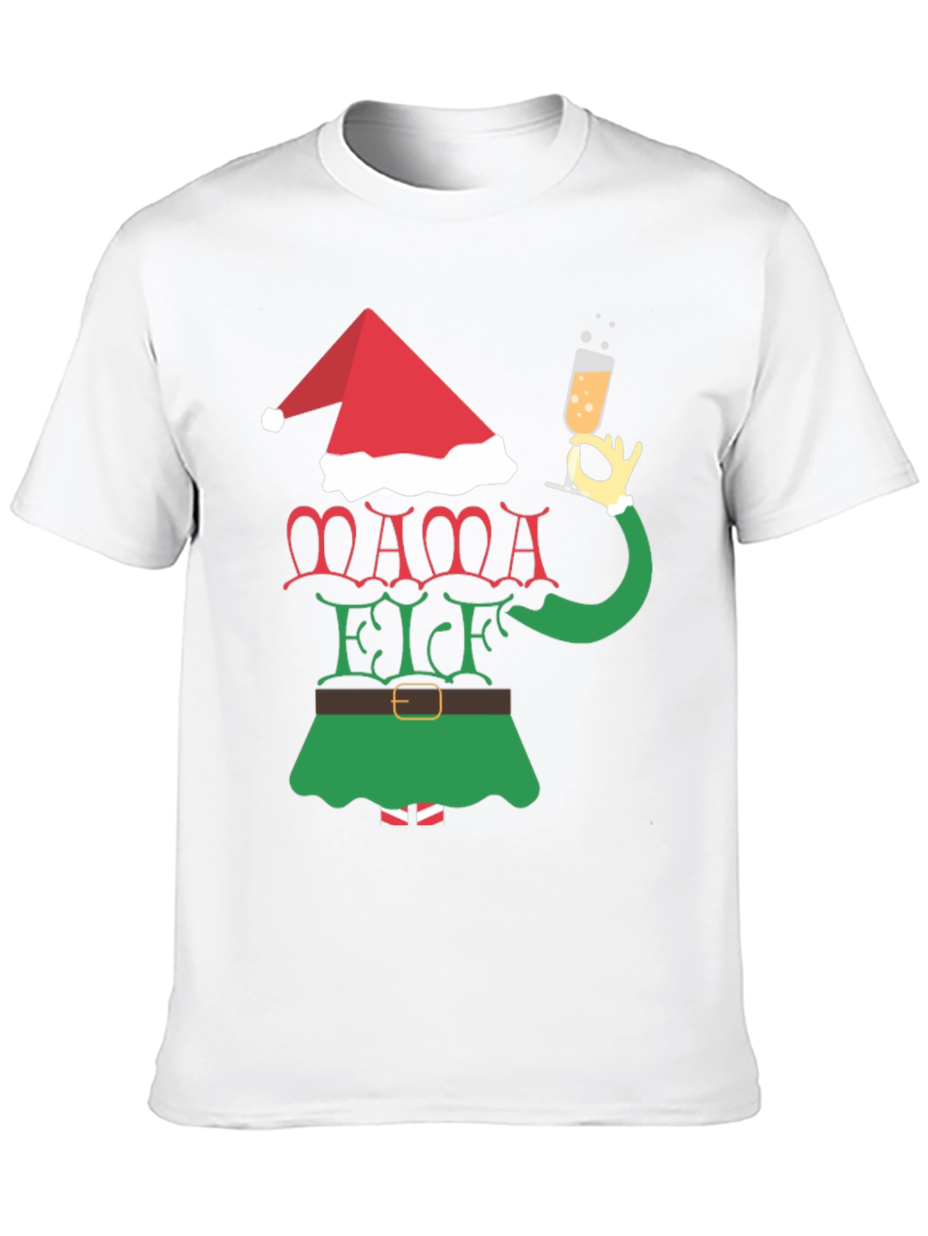 Mama Elf Christmas Holiday T-Shirt
