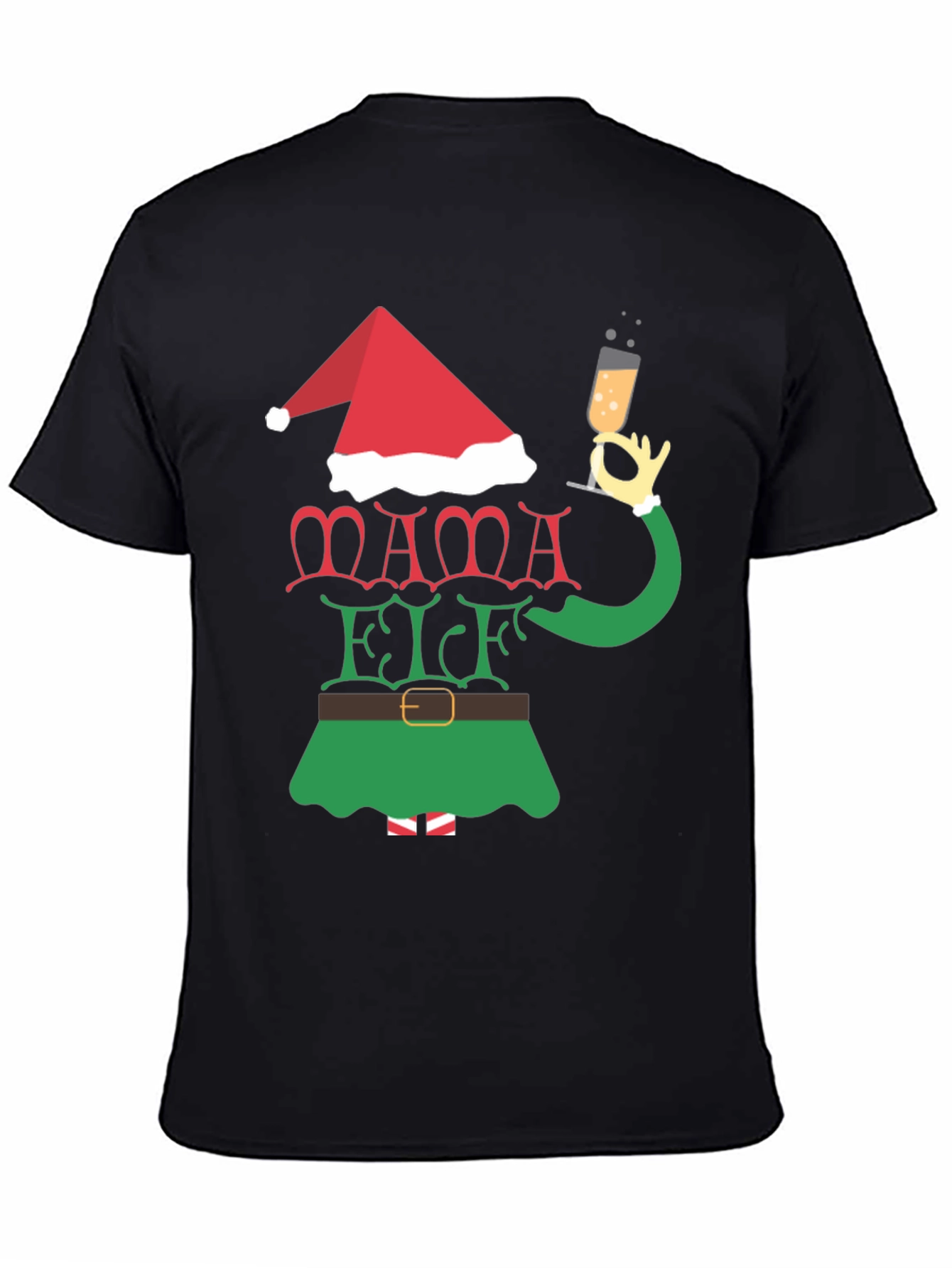 Mama Elf Christmas Holiday T-Shirt