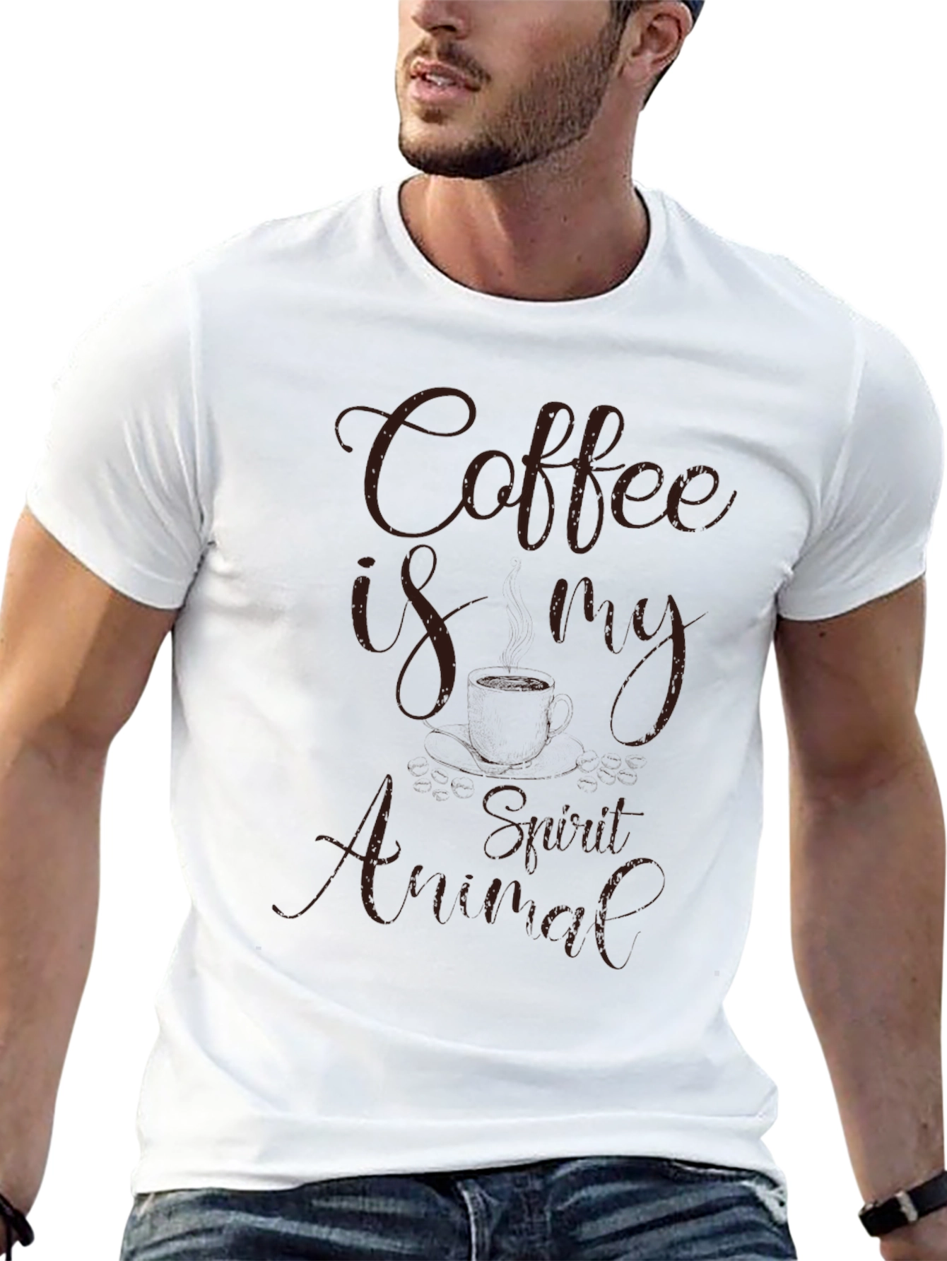 Coffee Is My Spirit Animal Graphic Tee